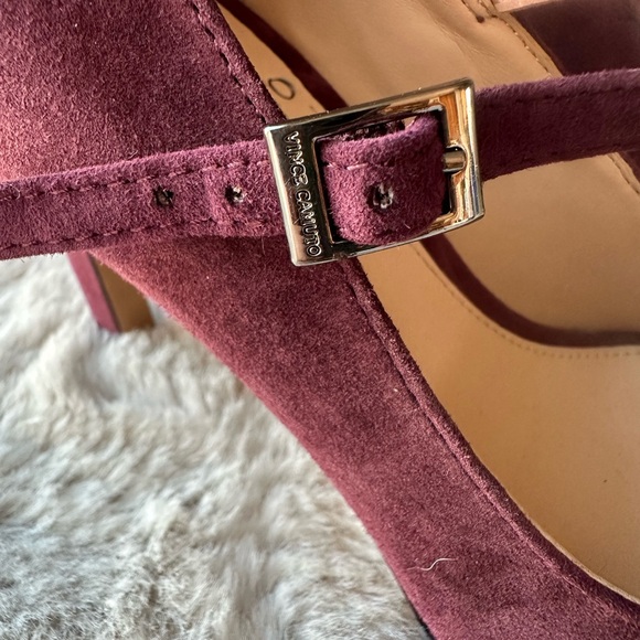 Vince Camuto Women's Burgundy Suede Heels - Picture 13 of 14
